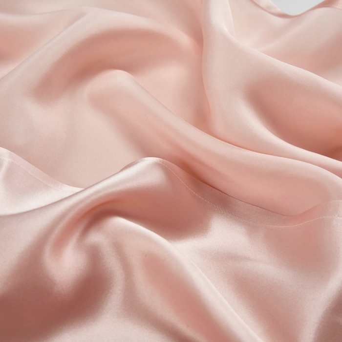 91家纺网 家纺一手货源 找家纺 雅韵诗真丝馆 2023新款真丝枕巾 硬糖粉