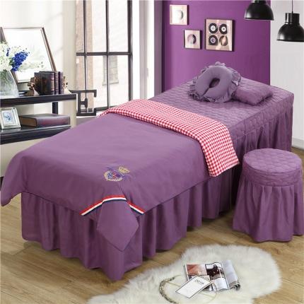 91家纺网 家纺一手货源 找家纺 （总）乐逸 2024新款亲肤四季款刺绣款美 容床罩（三）