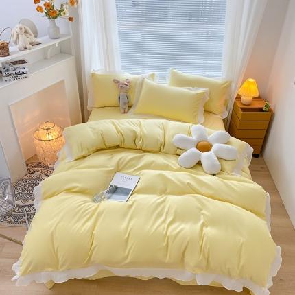 91家纺网 家纺一手货源 找家纺 （总）阿曼达 2023新款韩系柔美轻奢m四件套蕾丝小姐