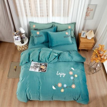 91家纺网 家纺一手货源 找家纺 （总）玖玖爱 2021新款宝宝绒四件套花开朵朵系列