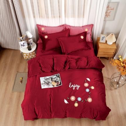 91家纺网 家纺一手货源 找家纺 （总）玖玖爱 2021新款宝宝绒四件套花开朵朵系列