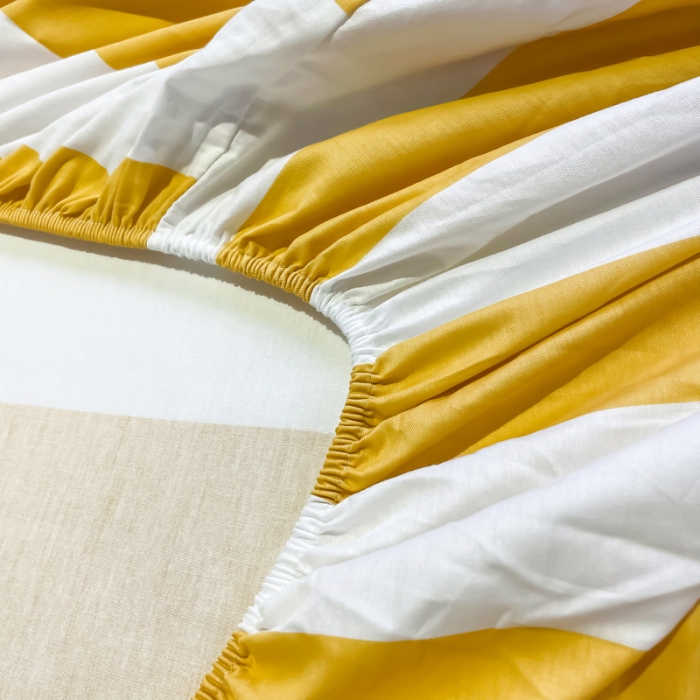 91家纺网 家纺一手货源 找家纺 金爱家 2021新款全棉大版单品床笠 闪电