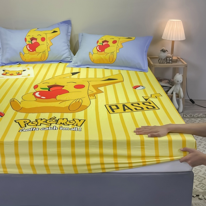 91家纺网 家纺一手货源 找家纺 金爱家 2021新款全棉大版单品床笠 贪吃