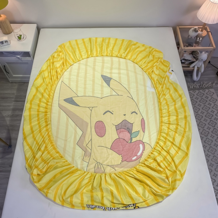 91家纺网 家纺一手货源 找家纺 金爱家 2021新款全棉大版单品床笠 贪吃