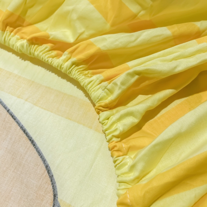 91家纺网 家纺一手货源 找家纺 金爱家 2021新款全棉大版单品床笠 贪吃