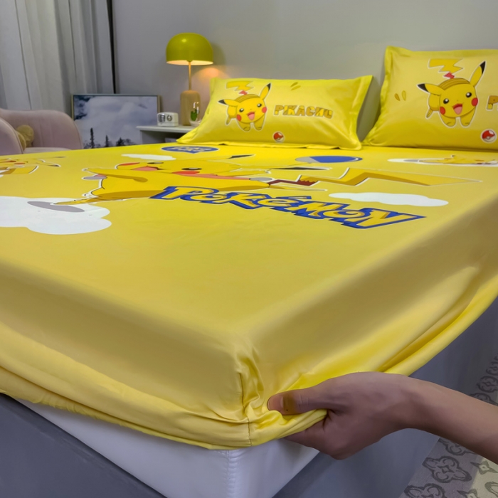 91家纺网 家纺一手货源 找家纺 金爱家 2021新款全棉大版单品床笠 淘气