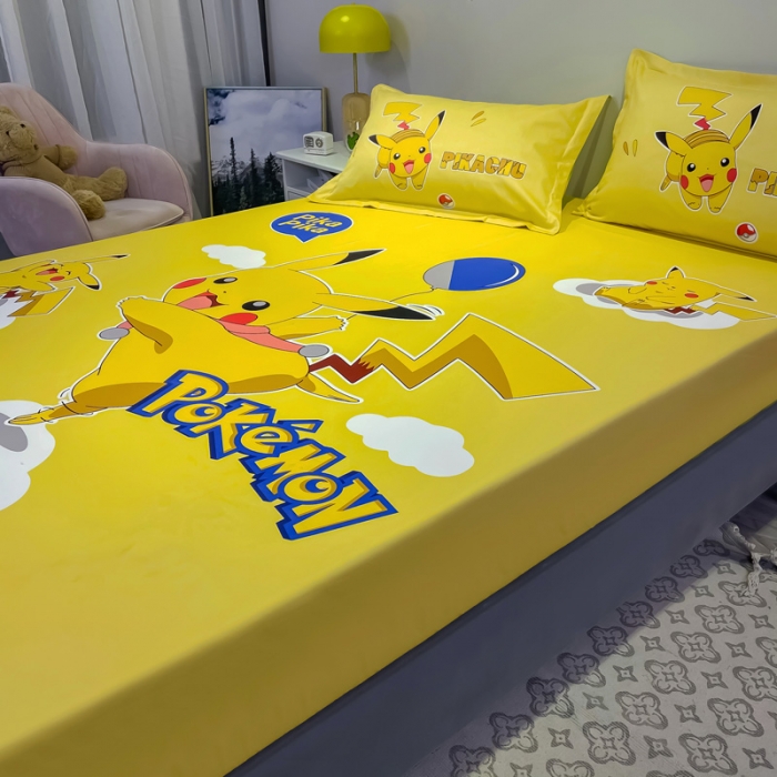 91家纺网 家纺一手货源 找家纺 金爱家 2021新款全棉大版单品床笠 淘气