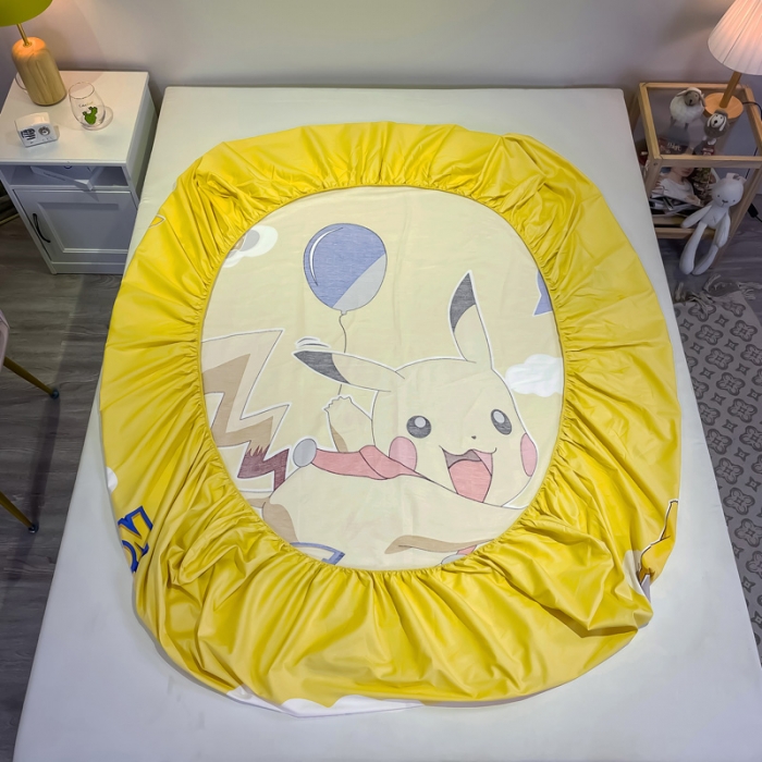 91家纺网 家纺一手货源 找家纺 金爱家 2021新款全棉大版单品床笠 淘气