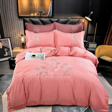 91家纺网 家纺一手货源 找家纺 （总）玖玖爱 2021新款婴儿绒四件套蒲公英系列