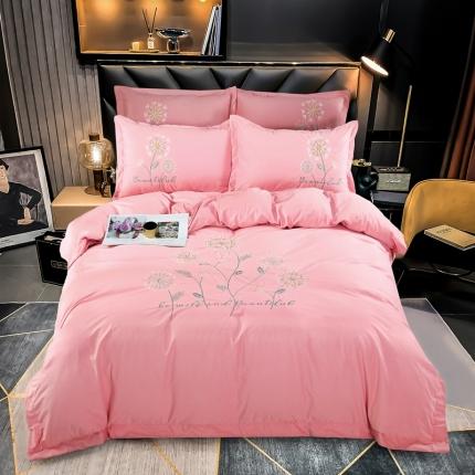 91家纺网 家纺一手货源 找家纺 （总）玖玖爱 2021新款婴儿绒四件套蒲公英系列