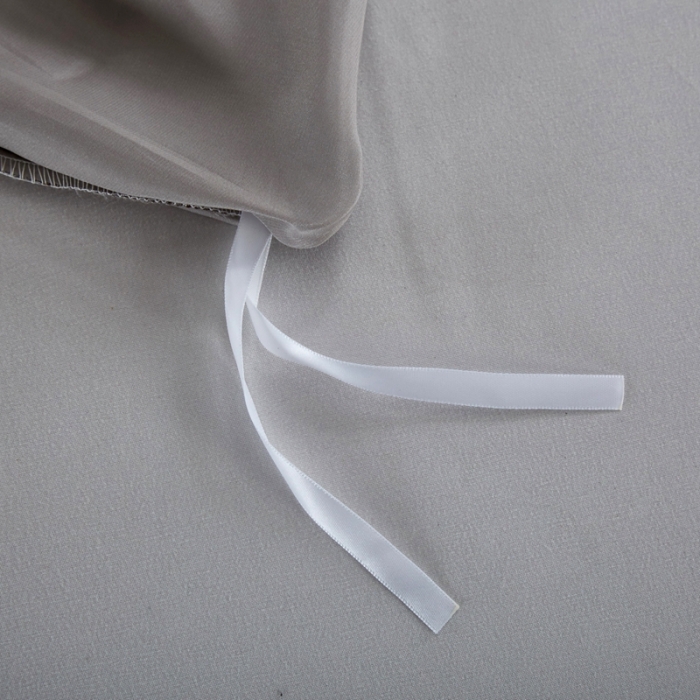 91家纺网 家纺一手货源 找家纺 雅韵诗真丝馆 2023新款真丝被套 鸽子灰