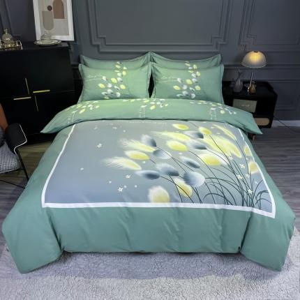 91家纺网 家纺一手货源 找家纺 （总）金爱家 2021新款大版磨毛花卉系列四件套