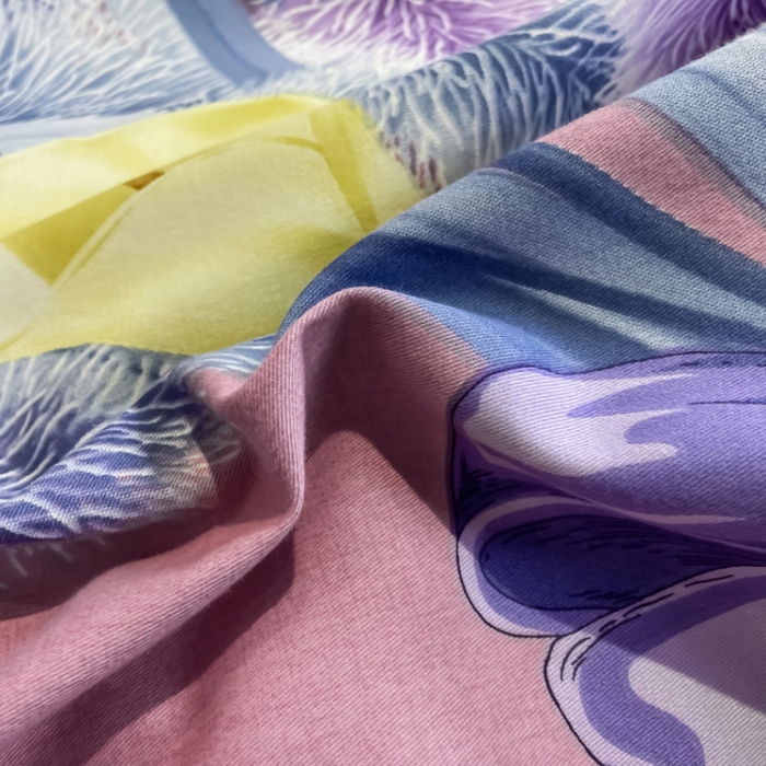 91家纺网 家纺一手货源 找家纺 金爱家 2021新款大版磨毛花卉系列四件套 初见-粉