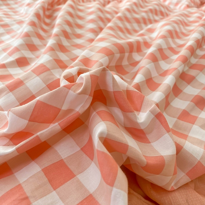 91家纺网 家纺一手货源 找家纺 绵庭家纺 2024新款全棉喷气床裙款四件套 粉小格