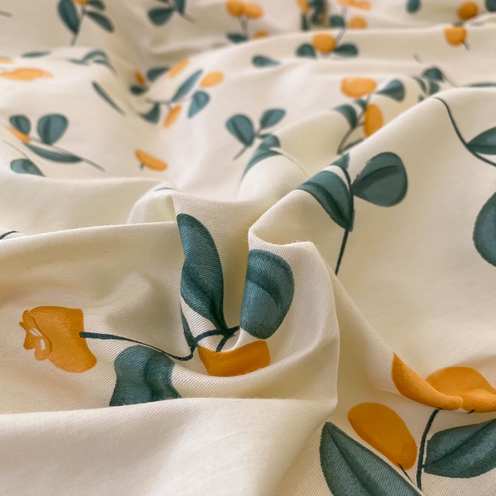 91家纺网 家纺一手货源 找家纺 绵庭家纺 2024新款全棉喷气床裙款四件套 硕果