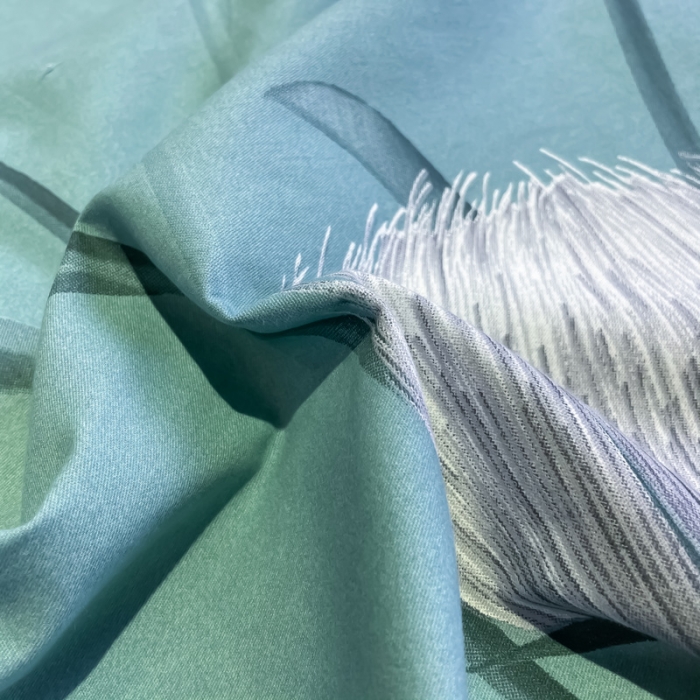 91家纺网 家纺一手货源 找家纺 金爱家 2021新款大版磨毛花卉系列四件套 甜蜜蜜-蓝