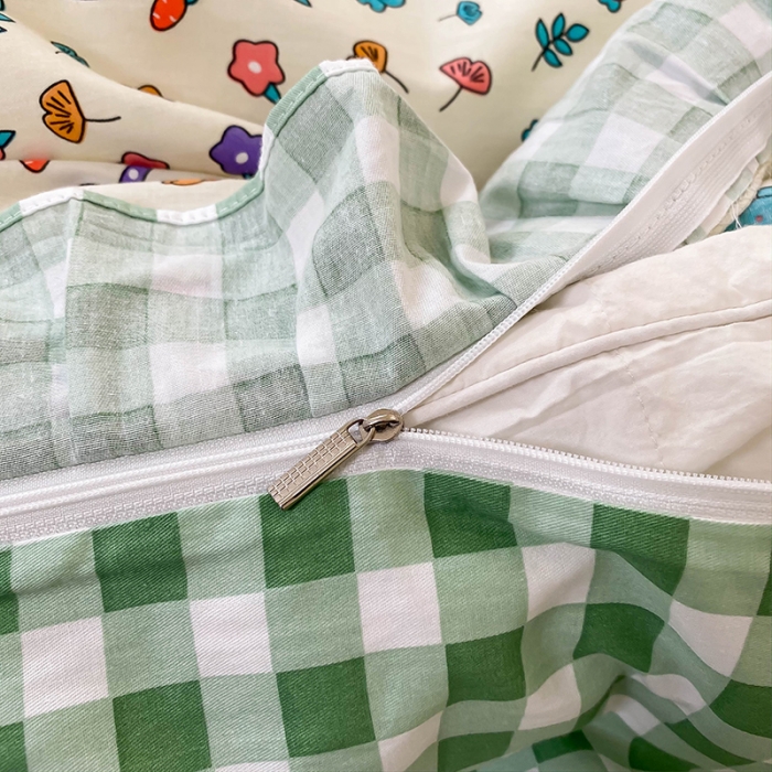 91家纺网 家纺一手货源 找家纺 绵庭家纺 2024新款全棉喷气床裙款四件套 小鹿斑比