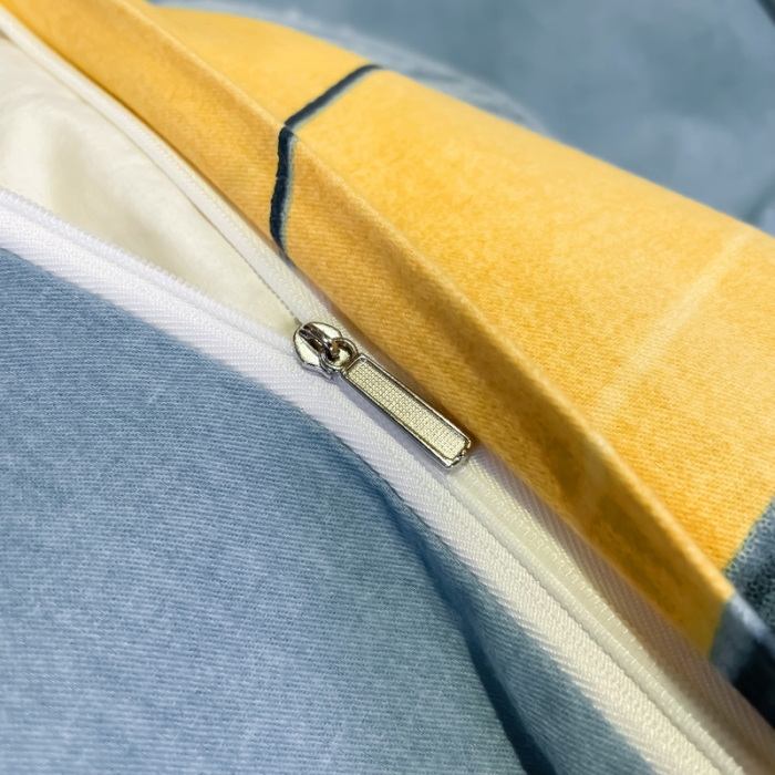 91家纺网 家纺一手货源 找家纺 金爱家 2021新款大版磨毛花卉系列四件套 暮语-黄