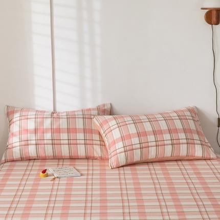 91家纺网 家纺一手货源 找家纺 （总）蓝巢 2020新款全棉色织水洗棉枕套一只