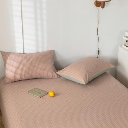 91家纺网 家纺一手货源 找家纺 （总）蓝巢 2020新款全棉色织水洗棉枕套一只