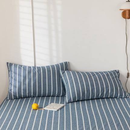 91家纺网 家纺一手货源 找家纺 （总）蓝巢 2020新款全棉色织水洗棉枕套一只