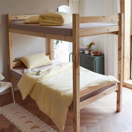 全棉纯色水洗棉四件套纯棉简约学生寝室上下铺宿舍单人床上三件套