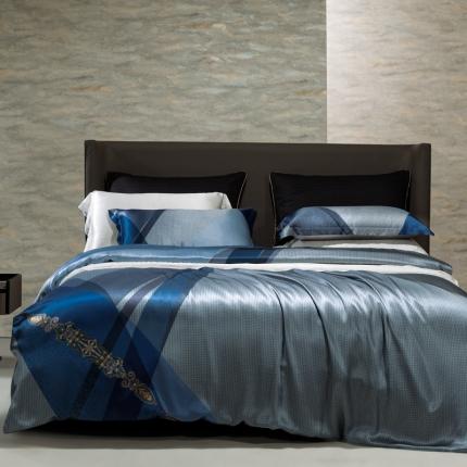 91家纺网 家纺一手货源 找家纺 （总）雅韵诗真丝馆 2023新款全真丝数码印花四件套（不退换）