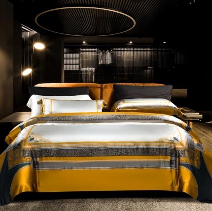 91家纺网 家纺一手货源 找家纺 （总）雅韵诗真丝馆 2023新款全真丝数码印花四件套（不退换）