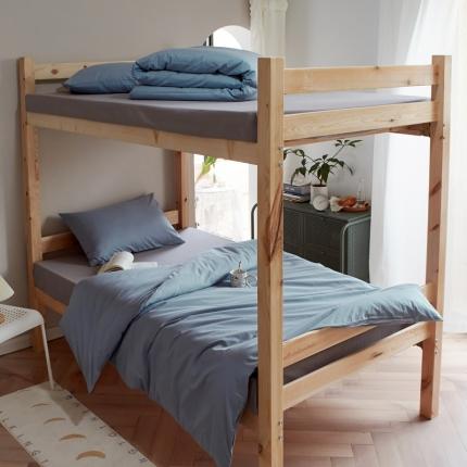 全棉纯色水洗棉四件套纯棉简约学生寝室上下铺宿舍单人床上三件套