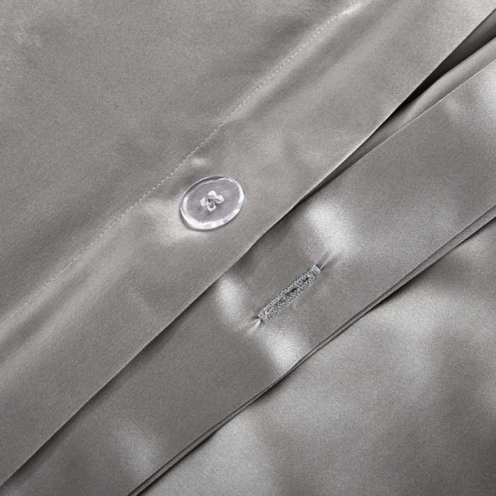 91家纺网 家纺一手货源 找家纺 雅韵诗真丝馆 2023新款素色真丝四件套 素色樱花粉