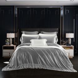 91家纺网 家纺一手货源 找家纺 （总）雅韵诗真丝馆 2023新款素色真丝四件套（不退换）,灰蕾丝,蕾丝孔雀蓝,素色翡翠绿,素色橄榄绿,素色贵族白,素色孔雀蓝,素色深灰,素色祖母绿,素色魅惑紫,香槟金,银灰,素色樱花粉