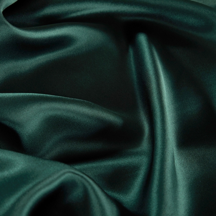 91家纺网 家纺一手货源 找家纺 雅韵诗真丝馆 2023新款素色真丝四件套 素色祖母绿