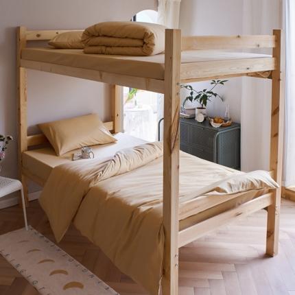 全棉纯色水洗棉四件套纯棉简约学生寝室上下铺宿舍单人床上三件套