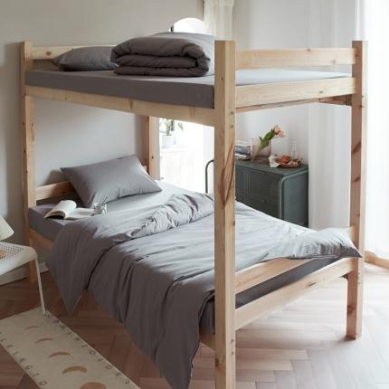 全棉纯色水洗棉四件套纯棉简约学生寝室上下铺宿舍单人床上三件套