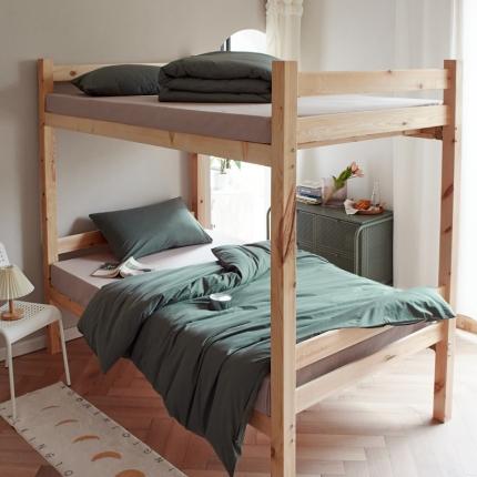 全棉纯色水洗棉四件套纯棉简约学生寝室上下铺宿舍单人床上三件套