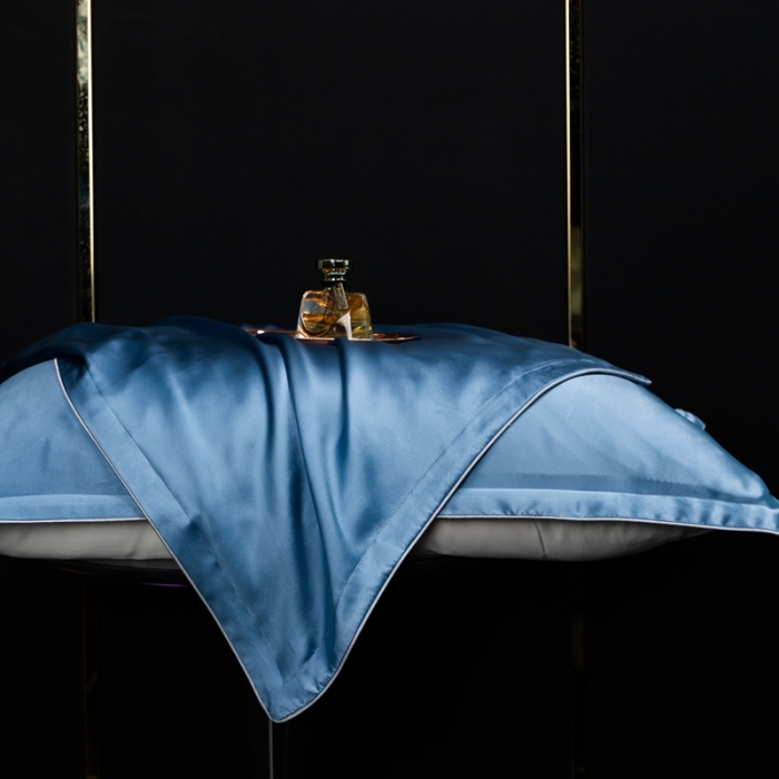 91家纺网 家纺一手货源 找家纺 雅韵诗2023新款真丝枕套（不退换） 小四边 鸢尾兰48*74+3一只