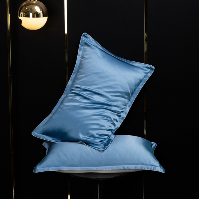 91家纺网 家纺一手货源 找家纺 雅韵诗2023新款真丝枕套（不退换） 小四边 鸢尾兰48*74+3一只