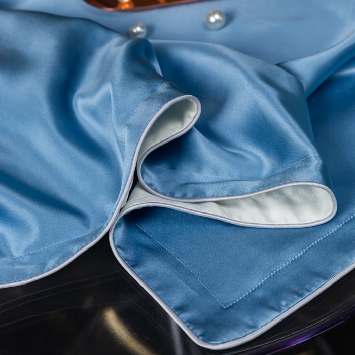 91家纺网 家纺一手货源 找家纺 雅韵诗2023新款真丝枕套（不退换） 小四边 鸢尾兰48*74+3一只