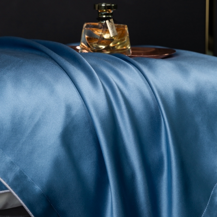 91家纺网 家纺一手货源 找家纺 雅韵诗2023新款真丝枕套（不退换） 小四边 鸢尾兰48*74+3一只