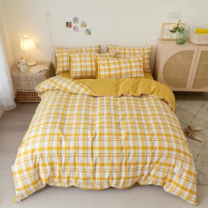 91家纺网 家纺一手货源 找家纺 （总）简冠家纺 2022新款水洗棉四件套