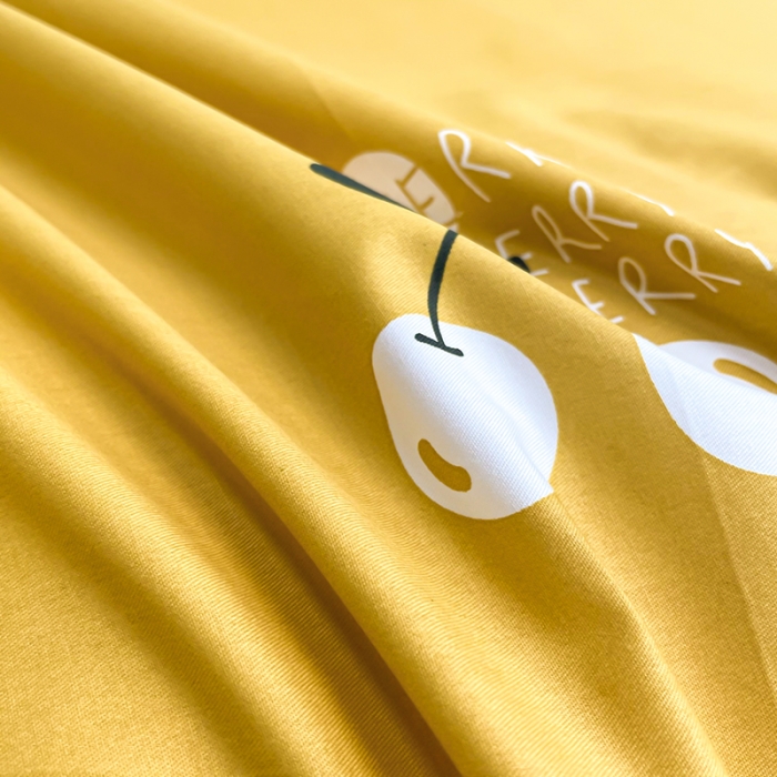 91家纺网 家纺一手货源 找家纺 品家居 2021新款80支全棉高端澳棉四件套 果味风情-黄