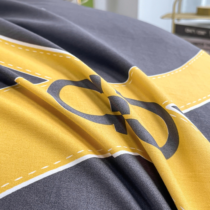 91家纺网 家纺一手货源 找家纺 品家居 2021新款80支全棉高端澳棉四件套 心动连接-灰