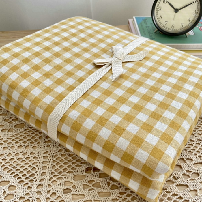 91家纺网 家纺一手货源 找家纺 艾咪 新款水洗棉单品被套 菠萝小格