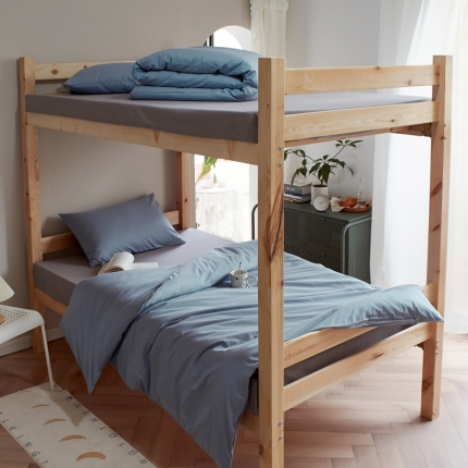 91家纺网 家纺一手货源 找家纺 全棉纯色水洗棉四件套纯棉简约学生寝室上下铺宿舍单人床上三件套