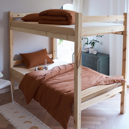 91家纺网 家纺一手货源 找家纺 全棉纯色水洗棉四件套纯棉简约学生寝室上下铺宿舍单人床上三件套