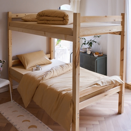 91家纺网 家纺一手货源 找家纺 全棉纯色水洗棉四件套纯棉简约学生寝室上下铺宿舍单人床上三件套