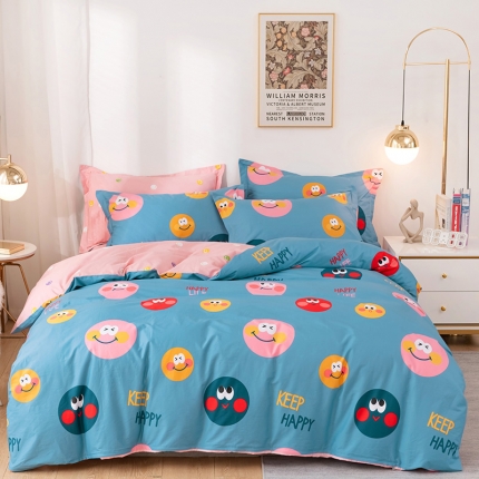 91家纺网 家纺一手货源 找家纺 （总2）星期三 2021新款卡通系列全棉13372四件套（加老板微信有会员价）