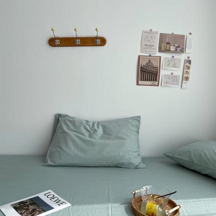 91家纺网 家纺一手货源 找家纺 安莱生活 2021新款全棉水洗棉枕套 青柠