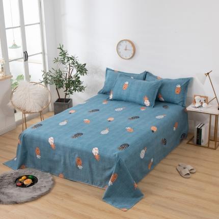 91家纺网 家纺一手货源 找家纺 莎臣豹 2025新款加厚磨毛植物羊绒单床单 菠萝蜜