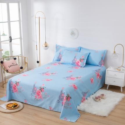 91家纺网 家纺一手货源 找家纺 莎臣豹 2025新款加厚磨毛植物羊绒单床单 精致花宴